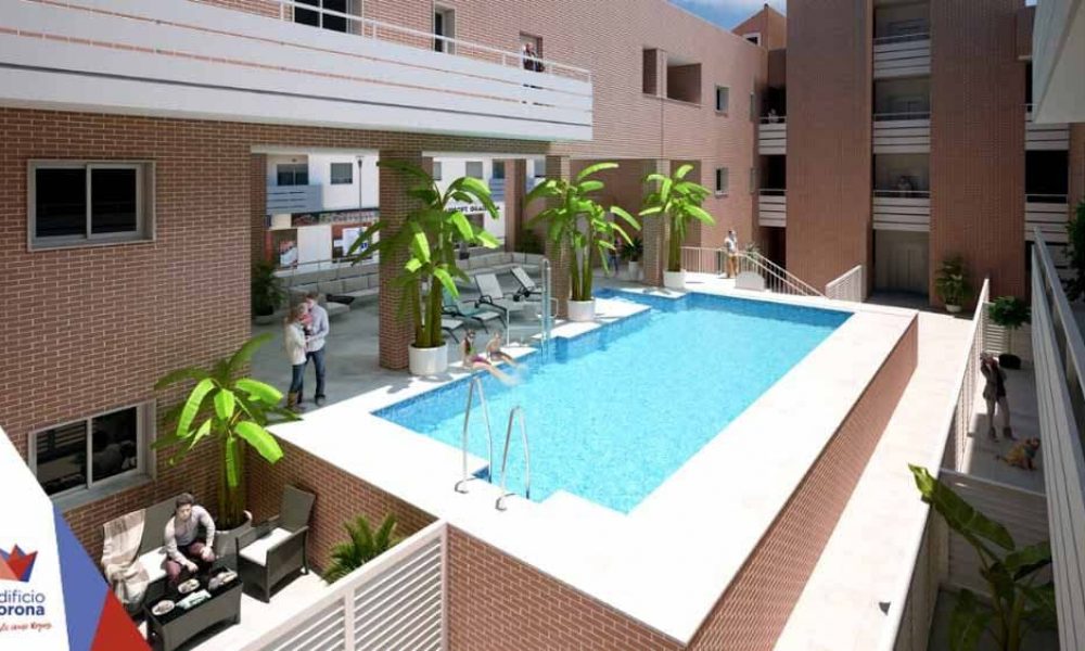 Piscina de promocion inmobiliaria